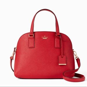 KATE SPADE Heirloom Red Cameron Lottie Satchel